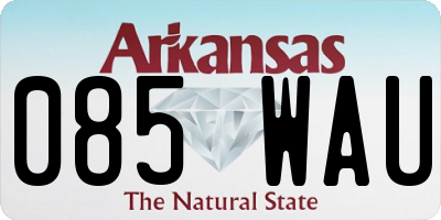AR license plate 085WAU