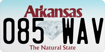 AR license plate 085WAV