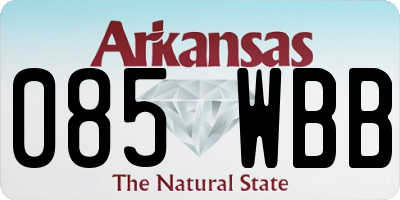 AR license plate 085WBB
