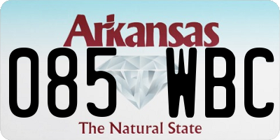 AR license plate 085WBC