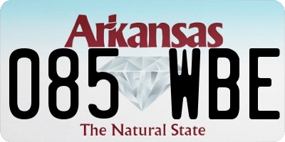 AR license plate 085WBE