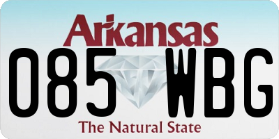 AR license plate 085WBG