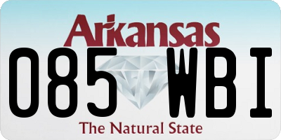 AR license plate 085WBI
