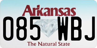 AR license plate 085WBJ