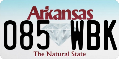AR license plate 085WBK