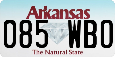 AR license plate 085WBO