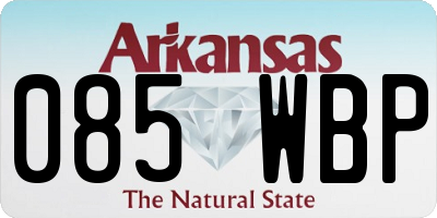 AR license plate 085WBP