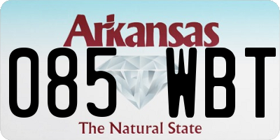 AR license plate 085WBT