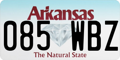 AR license plate 085WBZ