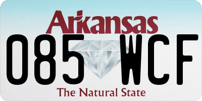 AR license plate 085WCF