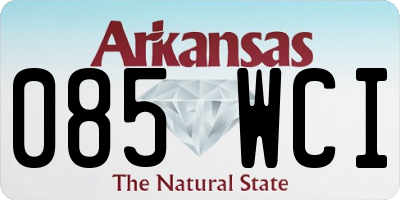 AR license plate 085WCI