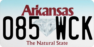 AR license plate 085WCK