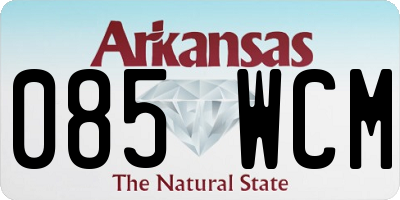 AR license plate 085WCM