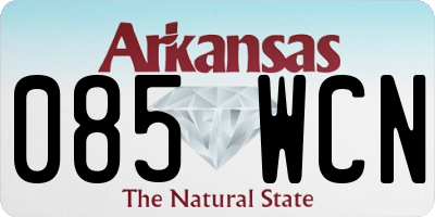 AR license plate 085WCN