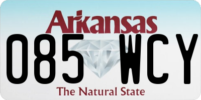 AR license plate 085WCY