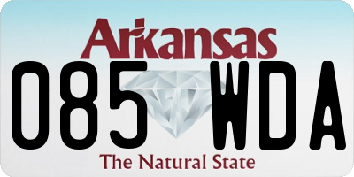 AR license plate 085WDA