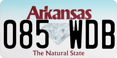 AR license plate 085WDB