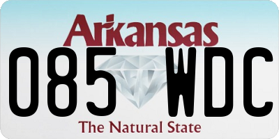 AR license plate 085WDC