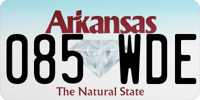 AR license plate 085WDE