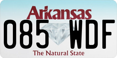 AR license plate 085WDF