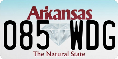 AR license plate 085WDG