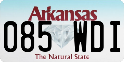 AR license plate 085WDI