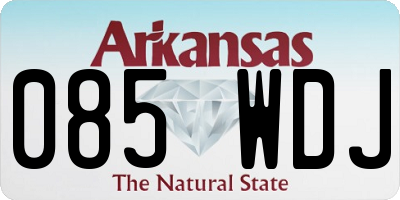 AR license plate 085WDJ