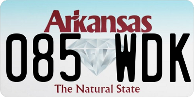 AR license plate 085WDK