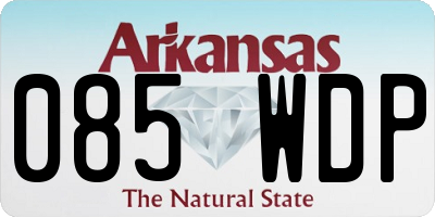 AR license plate 085WDP