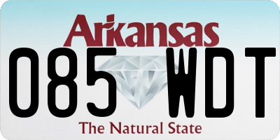 AR license plate 085WDT