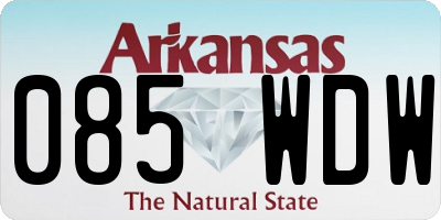 AR license plate 085WDW