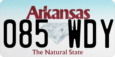 AR license plate 085WDY