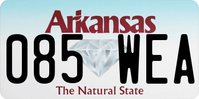 AR license plate 085WEA