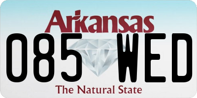 AR license plate 085WED