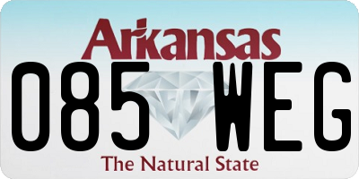 AR license plate 085WEG