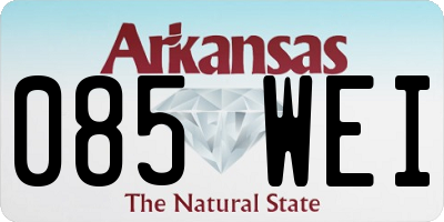 AR license plate 085WEI