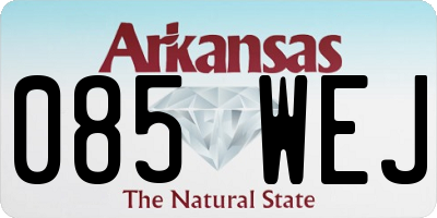 AR license plate 085WEJ