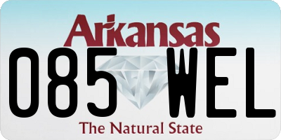 AR license plate 085WEL