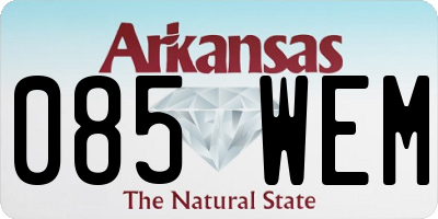 AR license plate 085WEM