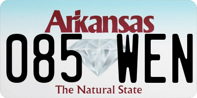 AR license plate 085WEN