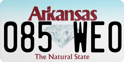 AR license plate 085WEO