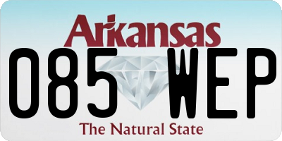 AR license plate 085WEP