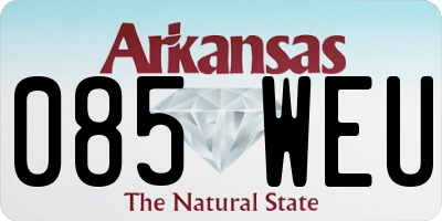 AR license plate 085WEU