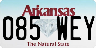 AR license plate 085WEY