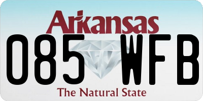 AR license plate 085WFB