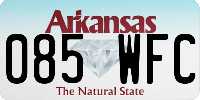 AR license plate 085WFC