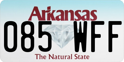 AR license plate 085WFF