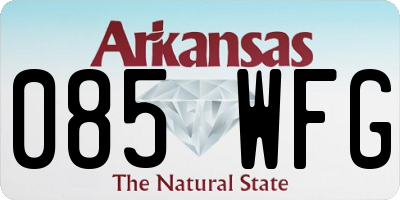 AR license plate 085WFG