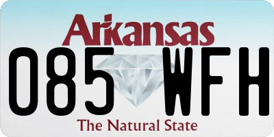 AR license plate 085WFH