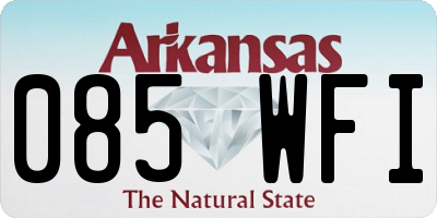 AR license plate 085WFI